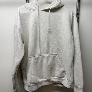 Heather white hoodie
